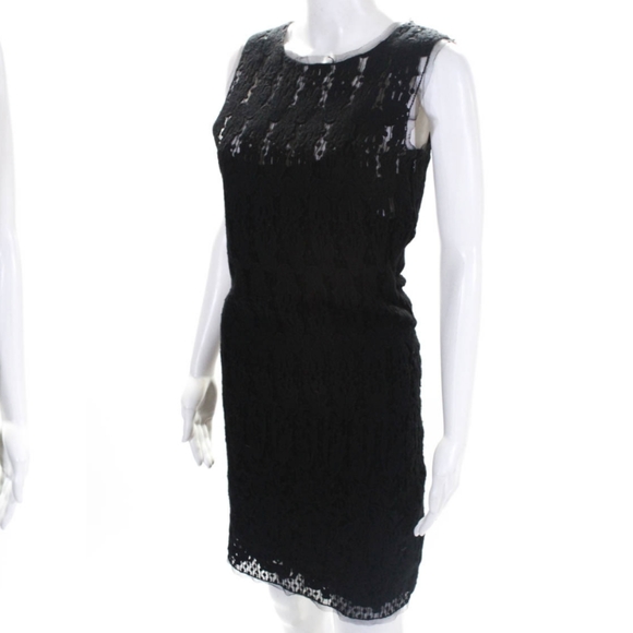 HOSS INTROPIA SLEEVELESS EMBROIDERED MESH sm dress - Picture 2 of 5